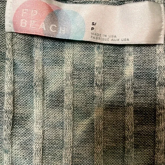 Free People Beach Sun Shenanigans Set size Small NEW Ivory Tie Dye - Picture 5 of 8